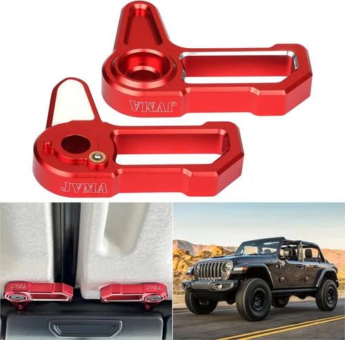 Miniatura 2 de JVMA Freedom - Pestillo de panel de techo rígido para Jeep Wrangler JL JLU 2018-2024 2025 2026 y Jeep Gladiator JT, accesorios interiores de Rojo