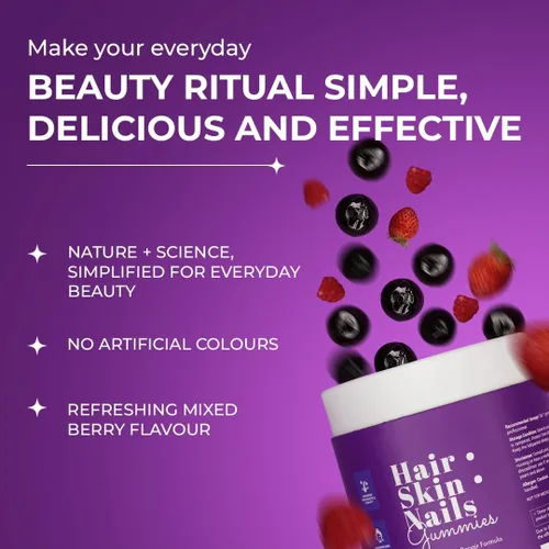 Miniatura 7 de The Wellness Project Gomitas 14 en 1 para Cabello, Piel y Uñas con 10,000 mcg de Biotina, Queratina, Ácido Hialurónico y Fólico, Vitaminas A, B5, B6