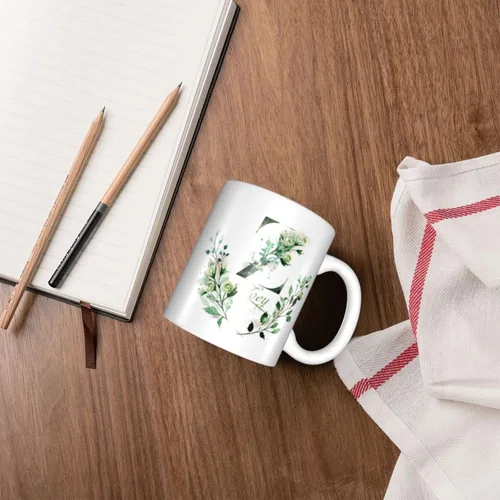 Miniatura 6 de Tazas de café personalizadas con iniciales y letra de nombre, tazas de nombre personalizadas, regalo divertido para novio y novia, tazas de doble