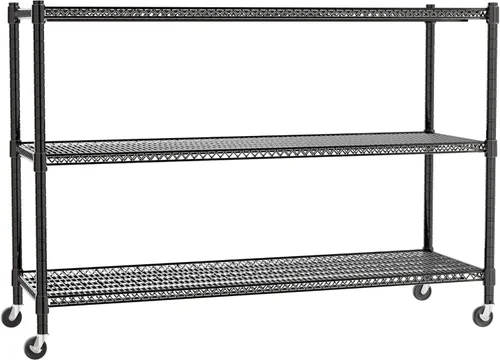 Miniatura 8 de REGILLER Estante de almacenamiento de 3 alambres ajustable y resistente, organizador de alambre de metal para lavandería, baño, cocina, despensa
