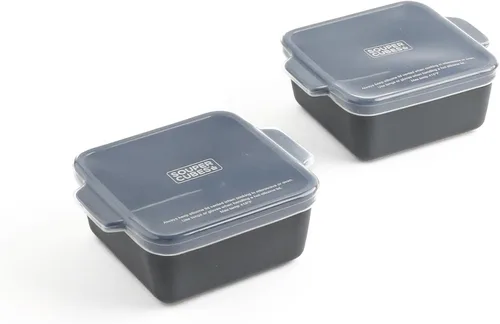 Miniatura 7 de Souper Cubes Juego de 4 platos para hornear de cerámica de 2.0-5 x 3 pulgadas para horno, fabricados en Estados Unidos, mini platos de cerámica