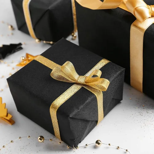 Miniatura 5 de MIAHART 50 hojas de papel de seda negro de 20 x 14 pulgadas, papel de regalo a granel, papel de regalo para decoración de graduación, fiesta