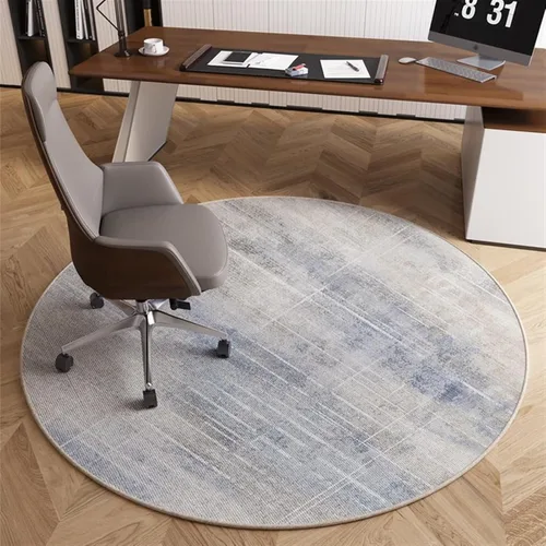 Tapete para silla de oficina para suelo de madera dura, computadora, videojuegos, protector de piso, tapete redondo de protección de azulejos de A4