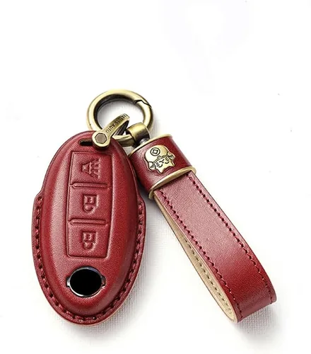 Miniatura 15 de SANRILY Funda para llavero de 3 botones para Nissan Armada Rogue Murano Cube 370Z Leaf Juke Quest Keyless Entry Remote Key Protector con llavero
