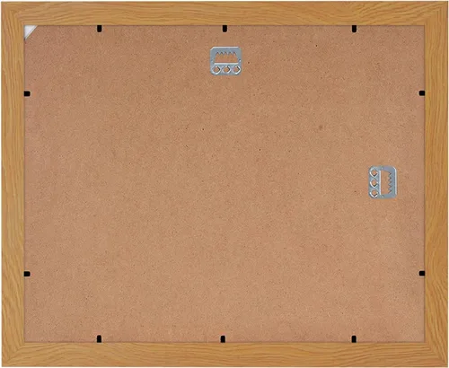Miniatura 6 de Americanflat Marco de diploma de 11 x 14 pulgadas con vidrio inastillable, juego de 2 unidades, para uso como marco de 8.5 x 11 pulgadas con Roble