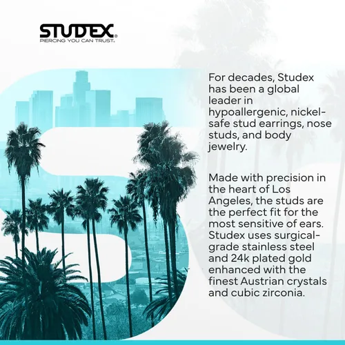 Miniatura 9 de Studex Gel para el cuidado de los piercings de oído – Gel de cuidado posterior con extracto de aloe calmante para proteger la piel y promover