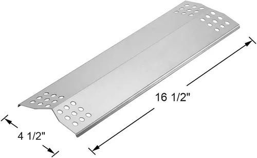 Miniatura 2 de Piezas de repuesto para parrilla de gas Kitchenaid de 2 quemadores 720-0819, 720-0819GH, 730-0819G, 2 placas de protección térmica + 2 tubos
