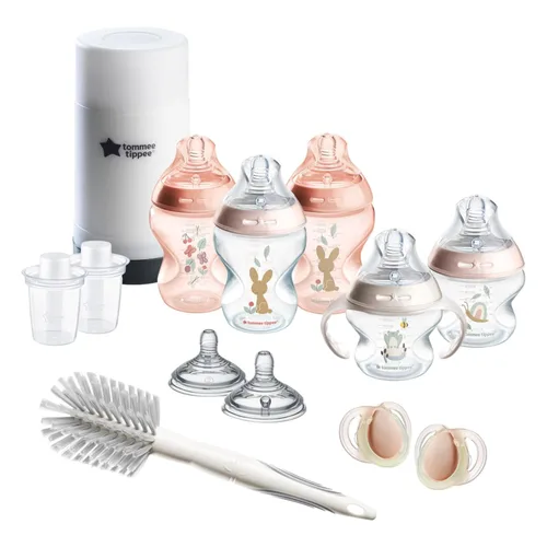Miniatura 14 de Tommee Tippee Esterilizador y secador eléctrico de vapor para biberones y Natural Start - Set de 14 piezas de biberones, calentador de botellas