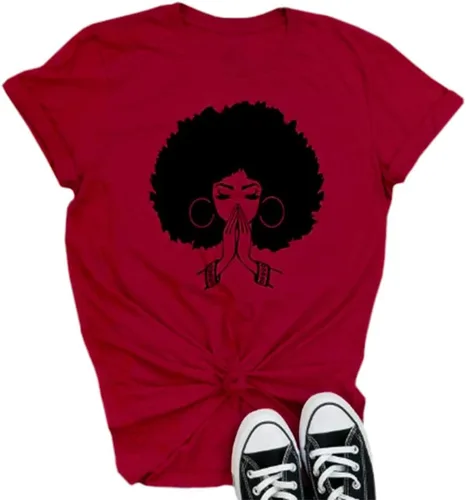Qianxitang camisetas de manga corta de cuello redondo de algodón con estampado gráfico para verano