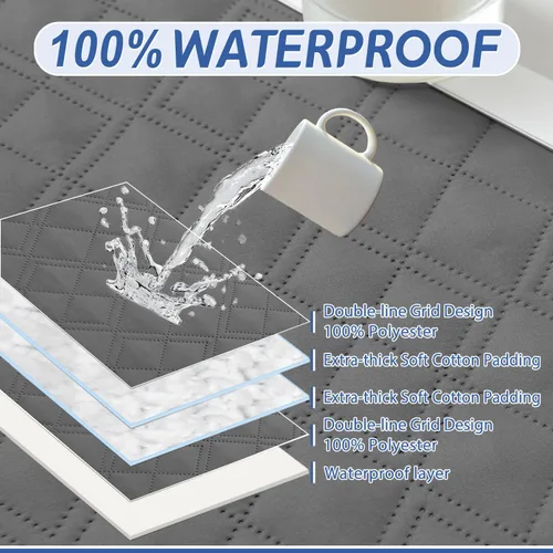 Miniatura 3 de Arfntevss - Fundas de sofá seccional reclinable 100% impermeables en forma de L, funda de sofá para sofá seccional reclinable en forma de L, juego