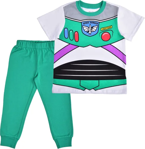 Disney Toy Story - Conjunto de camiseta y pantalón deportivo para niños pequeños y pequeños, azulamarillo o verdegris