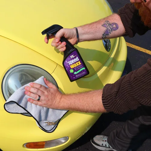 Miniatura 5 de FZ Speed Waxx - Suministros de limpieza de automóvil, aerosol de cera para automóvil con cera de carnauba brasileña, detallador rápido, removedor