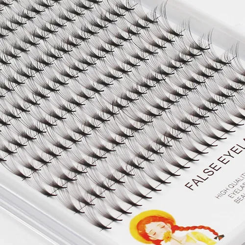 Miniatura 3 de Grosor de 0.003 in, rizo D, extensiones de pestañas postizas individuales de tallo largo, naturales, largas, suaves y ligeras, pestañas postizas