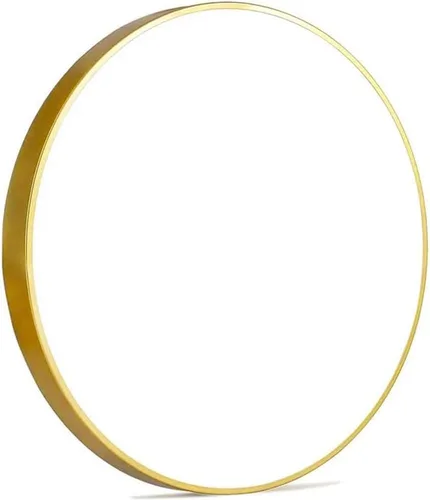 Miniatura 9 de Lámpara de techo LED redonda dorada grande de 24 pulgadas, moderna 3000 K/4000 K/5000 K, temperatura ajustable de 40 W, accesorio de iluminación