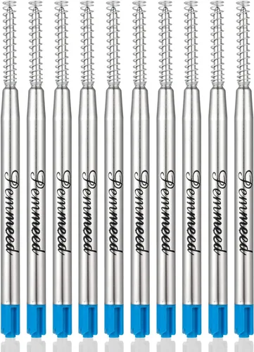 Miniatura 5 de Recambios de bolígrafo con resorte para bolígrafo Penneed B5/B6/B8, compatible con Parker Waterman, punta media de acción torcida, 0.039 in, paquete