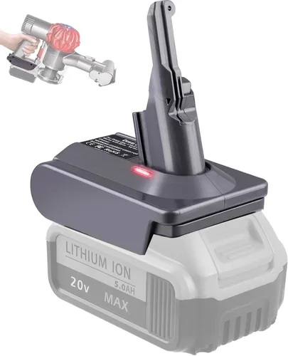 Miniatura 8 de Adaptador de batería Dyson V6 para Milwaukee M18 18V batería a Dyson V6 SV03 SV04 SV09 DC62 DC59 Convertidor de vacío esponjoso