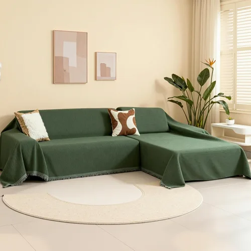 Miniatura 13 de MEETSKY Funda para sofá modular, lavable, 2 fundas de felpilla para sofá de 2 cojines en forma de L, protector de muebles multiusos para mascotas