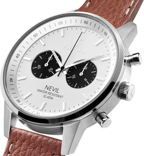 Miniatura 3 de TRIWA Nevil - Reloj minimalista para hombre, cronógrafo, 1.654in