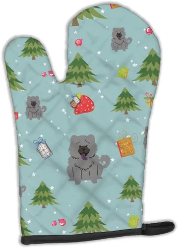 Miniatura 383 de Caroline's Treasures BB2732OVMT Dog House Collection Border Collie - Guante de horno grueso resistente al calor para sartenes calientes y horno