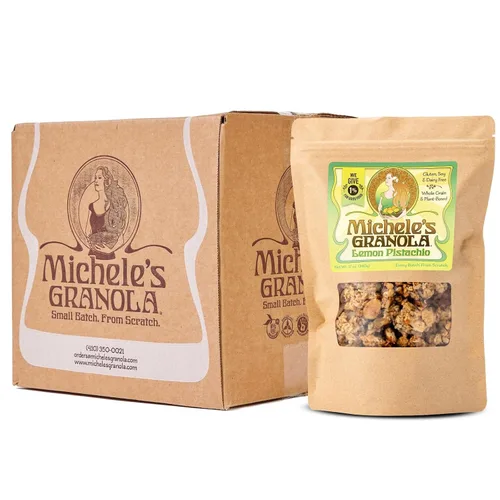 Miniatura 12 de Michele's Granola Mantequilla de almendras, hecha a mano, grano entero, vegano, sin gluten y sin OGM, bolsas resellables de 12 onzas, paquete de 6