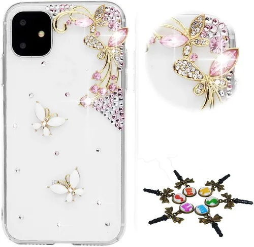 Miniatura 54 de Sparkle - Funda para teléfono compatible con Samsung Galaxy Z Flip 2 5G - Elegante - Funda 3D hecha a mano con diseño de diamantes de imitación