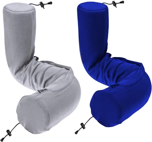 Miniatura 12 de Dot&Dot Almohada de viaje de espuma viscoelástica para aviones - Almohada de viaje para dormir - Almohada de avión para soporte de cuello, barbilla