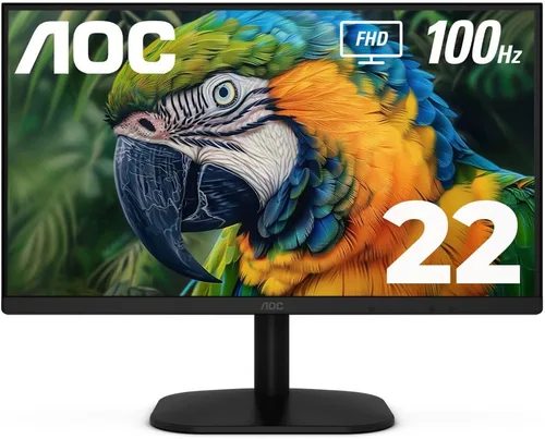 AOC 22B2HM2 Monitor LED Full HD de 22 pulgadas (1920 x 1080) 100Hz, sincronización adaptativa, VGA x1, HDMI x1, sin parpadeo, luz azul baja, listo