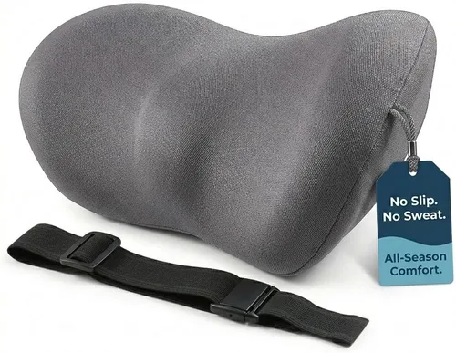 Miniatura 8 de Almohada de apoyo lumbar para coche con sistema de estabilidad Dual-Grip™ Almohada de espalda de espuma viscoelástica adaptativa avanzada