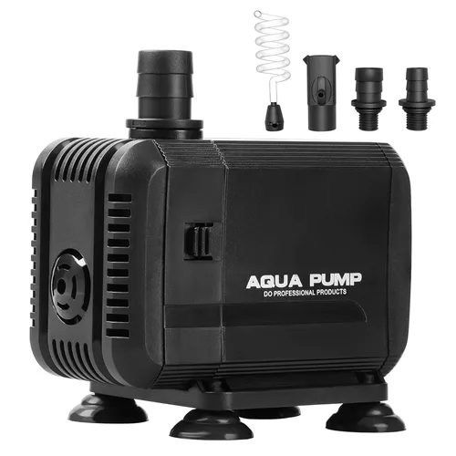 Miniatura 9 de Simple Deluxe 660 GPH 45W Bomba de agua de succión inferior de mesa (2500 L/H) con 3 boquillas para tanque de peces, estanque, acuario