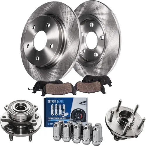 Miniatura 32 de Detroit Axle - Kit de frenos para Mazda CX-5 2019-2024, rotores de freno de disco pastillas de freno de cerámica con herrajes 2020 2021 2022 2023