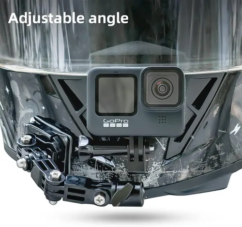 Miniatura 2 de Kit de montaje para casco de motocicleta Compatible con GoPro Hero 13 Negro, Hero 12/11/10/9/8/7, DJI Action 6/5 Pro/4/3 y más cámaras de acción