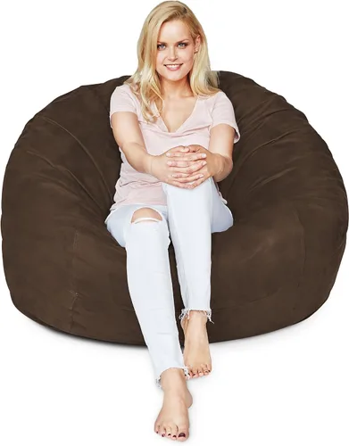 Miniatura 25 de Lumaland - Lujoso puf gigante de 1,8 m con funda de microgamuza, ultra suave, relleno de espuma, lavable, XL, para niños, adolescentes, adultos