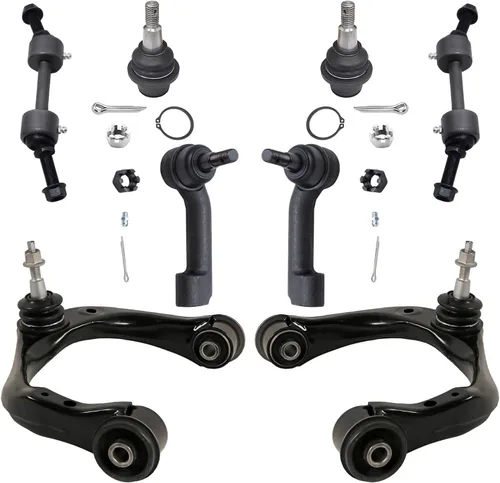Miniatura 147 de Detroit Axle - Kit de brazos de control de extremo delantero de 8 piezas para Dodge Dakota 00-04, Durango 00-03, 4 brazos de control superior e