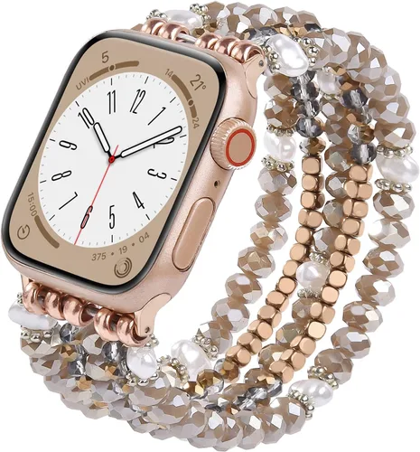Miniatura 26 de MOFREE Pulsera de cuentas compatible con Apple Watch Band de 1.496 pulgadas, 1.575 pulgadas, 1.614 pulgadas, 1.654 pulgadas, 1.732 pulgadas, 1.772