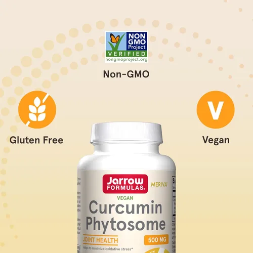 Miniatura 5 de Jarrow Formulas Fitosoma de curcumina 500 mg - Formulado con Meriva - Suplemento de apoyo antioxidante - Salud y apoyo articular - 120 cápsulas