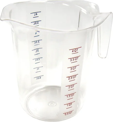 Miniatura 7 de Winco FBA_ Vaso medidor, policarbonato, 1 cuarto de galón, transparente