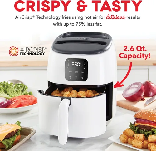 Miniatura 3 de DASH Tasti-Crisp - Freidora de aire digital con tecnología AirCrisp, ajustes preestablecidos, control de temperatura y función de apagado