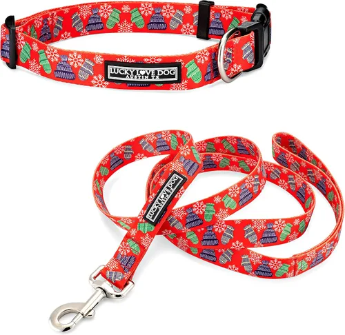 Miniatura 26 de Lucky Love Dog - Collar de perro ajustable con hebilla de fácil clic para los grandes, duradero y cómodo para perros machos y hembras, collar