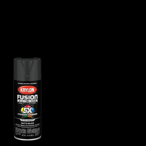 Miniatura 377 de Krylon Fusion - Pintura en aerosol adhesiva todo en uno para uso en interiores y exteriores, 12 onzas, aluminio