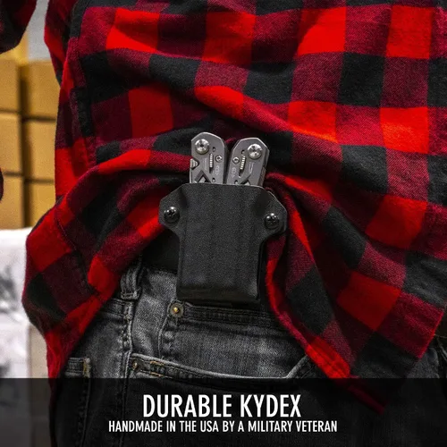 Miniatura 4 de Clip & Carry Kydex - Funda multiherramienta para suspensión Gerber, fabricada en Estados Unidos, cubierta de funda multiherramienta EDC, fibra