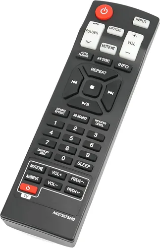 AKB73575402 Reemplazo de control remoto para LG Sound Bar NB2420A NB2520A NB2530A NB3520A NB3530A NB3730A NB3531A NB3532A S33A1-D Sistema de barra