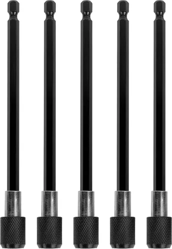 Miniatura 7 de 6PCS Juego de Adaptador de Extensión de Broca de Liberación Rápida para Destornillador, Soporte de Punta de Destornillador de 2.36" 4" 6" 1/4