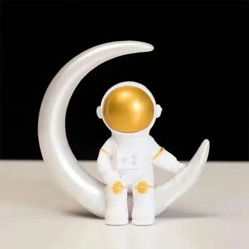 Figura de astronauta de resina, estatua, escultura de astronauta, escultura de astronauta, juguetes educativos, adornos de astronauta, modelo de