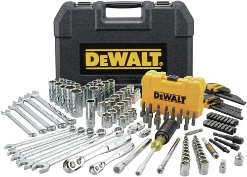 Miniatura 2 de DEWALT Kit de herramientas mecánicas y juego de llaves, 142 piezas, 1/4 y 3/8" de transmisión, MM/SAE (DWMT73802)