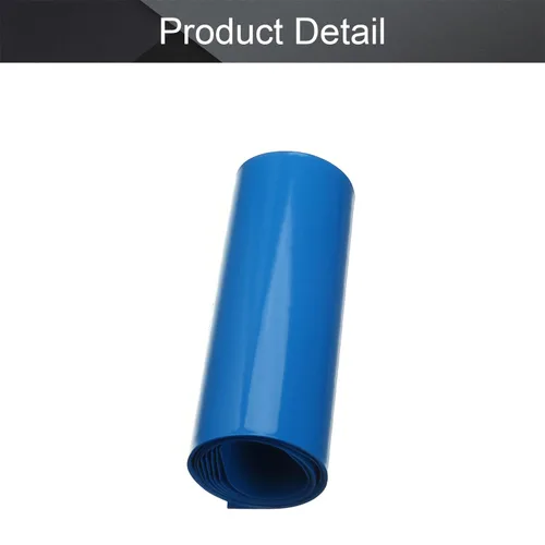 Miniatura 4 de Othmro Kit de tubos termorretráctiles de batería de 3.28 pies, tubo termorretráctil de PVC de aislamiento de ancho de 3.35 pulgadas, tubo de Azul