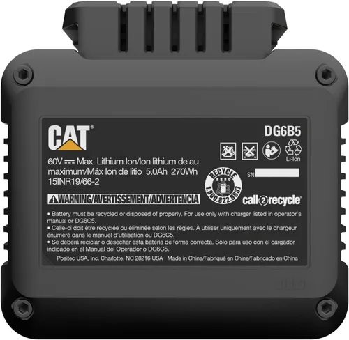 Miniatura 4 de Cat erpillar Cat 60V 5Ah batería de iones de litio -DG6B5