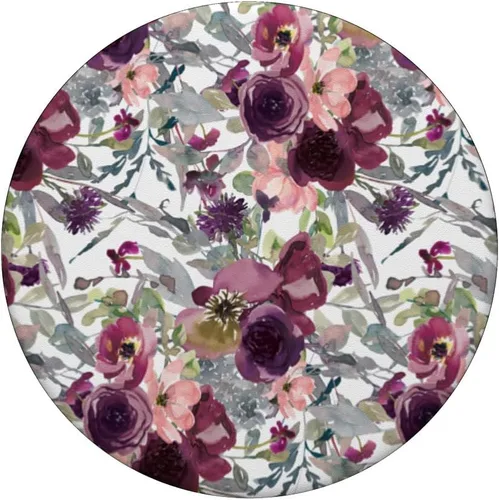 Miniatura 3 de PopSockets de flores florales color borgoña intercambiables PopGrip