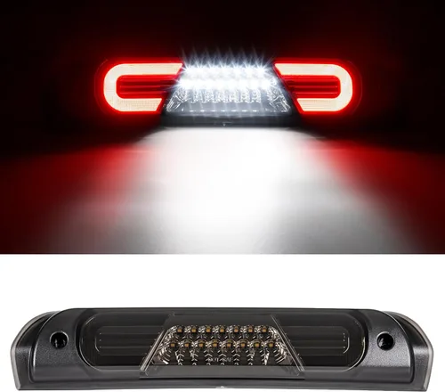 Miniatura 10 de R&F Auto Luz de Freno de Emergencia LED de Tercer Freno Compatible con Ram 1500 2500 3500 4500 5500, 2010-2018, Estilo F1, Luces de Freno Traseras