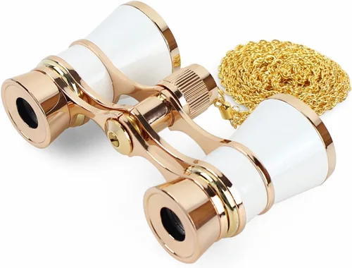 Miniatura 14 de Aroncent Anteojos de Ópera Prismáticos 3X25 Compactos con Asa Ajustable para Teatro, Prismáticos Mini para Adultos Hombres Mujeres en Ópera Negro