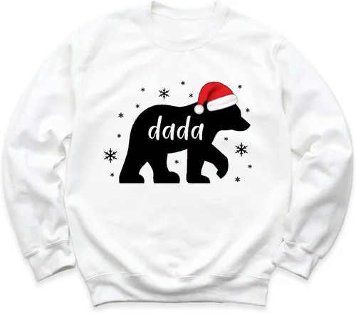 Miniatura 9 de Sudadera de Navidad a juego con texto en inglés "Mama Bear Dada Bear", pijama de Navidad para la familia, regalo para papá o mamá, sudaderas